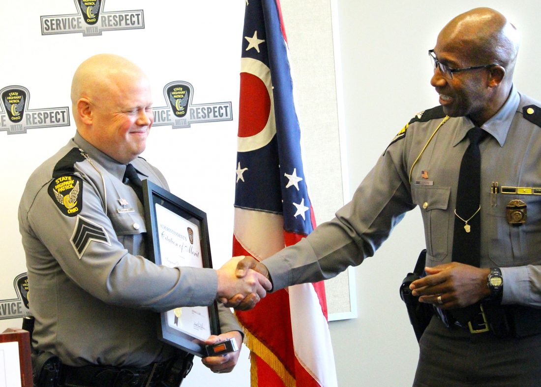 Patrol sergeant honored for saving distraught man - Morning Journal